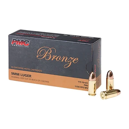 9mm Luger 115gr Full Metal Jacket 50/Box
